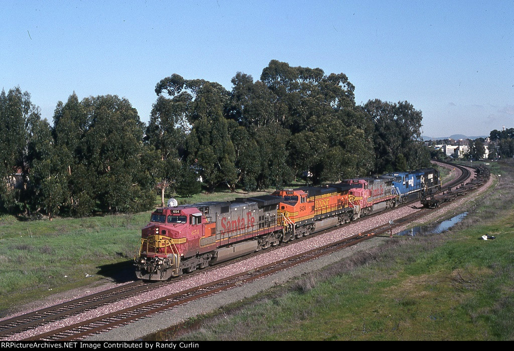 ATSF 654 at Gately siding